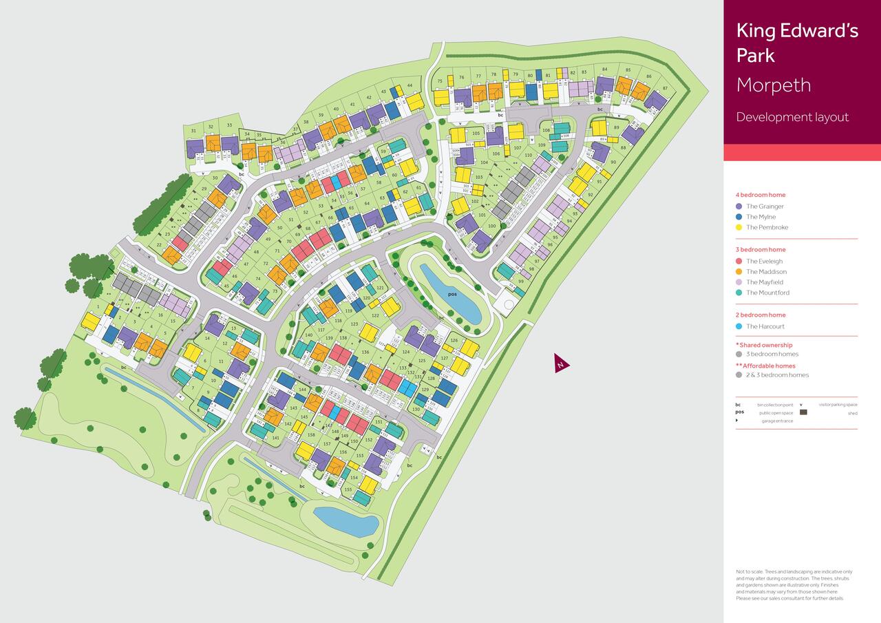 New 3 & 4bedroom homes in Morpeth King Edward's Park Linden Homes
